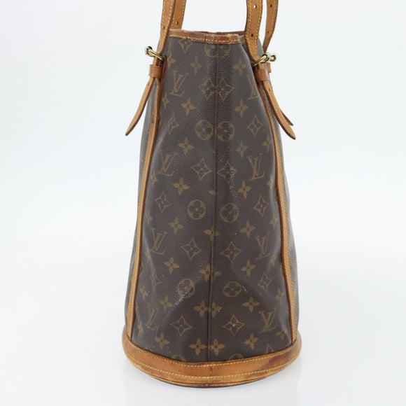 LOUIS VUITTON Monogram Bucket GM Shoulder Bag M42236 LV Auth 181791
