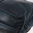 Chloe Abbey Shoulder Bag Leather 2way Blue Gold Auth 181795-18