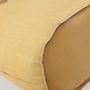 CELINE Circle Shoulder Bag Canvas Yellow Gold Auth 181797A-11