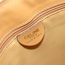 CELINE Circle Shoulder Bag Canvas Yellow Gold Auth 181797A-15