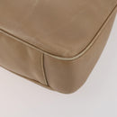 GUCCI Bamboo Shoulder Bag Leather Beige Gold 001 2113 1638 Auth 181800-17