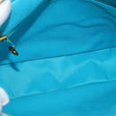 CHANEL Matelasse Chain Shoulder Bag Nylon Blue Gold CC Auth 181801SV-9