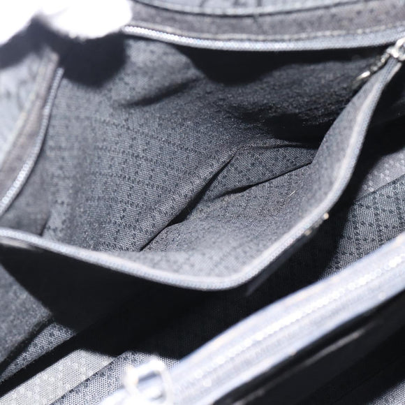 GUCCI GG Canvas Bamboo Handtasche Schwarz Silber 002 1010 Auth 181803A