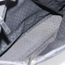 GUCCI GG Canvas Bamboo Handtasche Schwarz Silber 002 1010 Auth 181803A-22