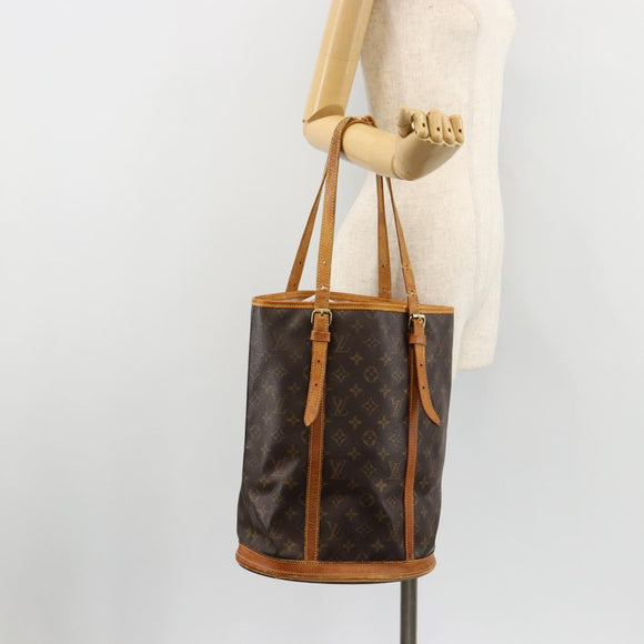 LOUIS VUITTON Monogram Bucket GM Shoulder Bag M42236 LV Auth 181806