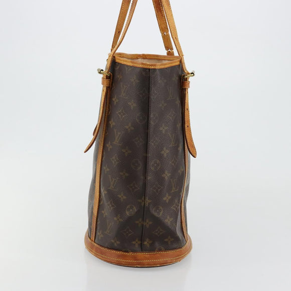 LOUIS VUITTON Monogram Bucket GM Shoulder Bag M42236 LV Auth 181806