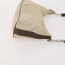 BVLGARI Hand Bag Nylon Canvas 3 Set Black Beige white Auth 181807-17