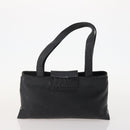 BVLGARI Hand Bag Nylon Canvas 3 Set Black Beige white Auth 181807-3