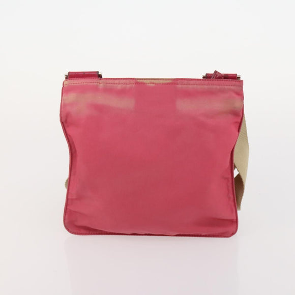 PRADA Shoulder Bag Nylon 4 Set Red Pink Light blue Auth 181808