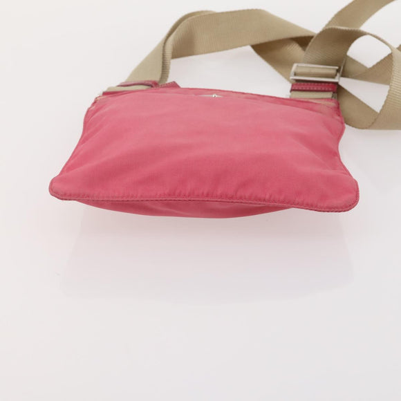 PRADA Shoulder Bag Nylon 4 Set Red Pink Light blue Auth 181808