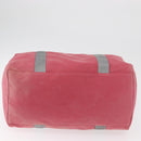 PRADA Boston Tasche Canvas Pink Silber Original 181809-10