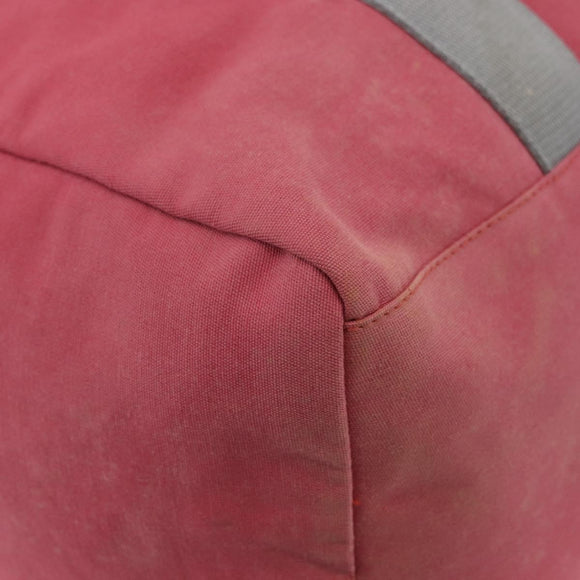 PRADA Boston Tasche Canvas Pink Silber Original 181809