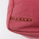 PRADA Boston Tasche Canvas Pink Silber Original 181809-15