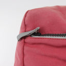 PRADA Boston Tasche Canvas Pink Silber Original 181809-16