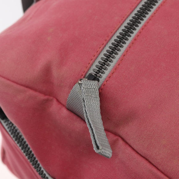 PRADA Boston Tasche Canvas Pink Silber Original 181809
