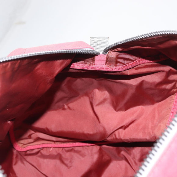 PRADA Boston Tasche Canvas Pink Silber Original 181809