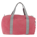 PRADA Boston Tasche Canvas Pink Silber Original 181809-3