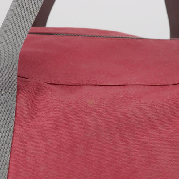 PRADA Boston Tasche Canvas Pink Silber Original 181809