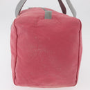 PRADA Boston Tasche Canvas Pink Silber Original 181809-5