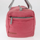 PRADA Boston Tasche Canvas Pink Silber Original 181809-6