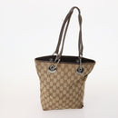 GUCCI GG Canvas Web Sherry Line Bag Canvas 3 Set Beige Red black Auth 181811-2