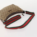 GUCCI GG Canvas Web Sherry Line Bag Canvas 3 Set Beige Red black Auth 181811-20
