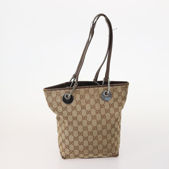 GUCCI GG Canvas Web Sherry Line Bag Canvas 3 Set Beige Red black Auth 181811