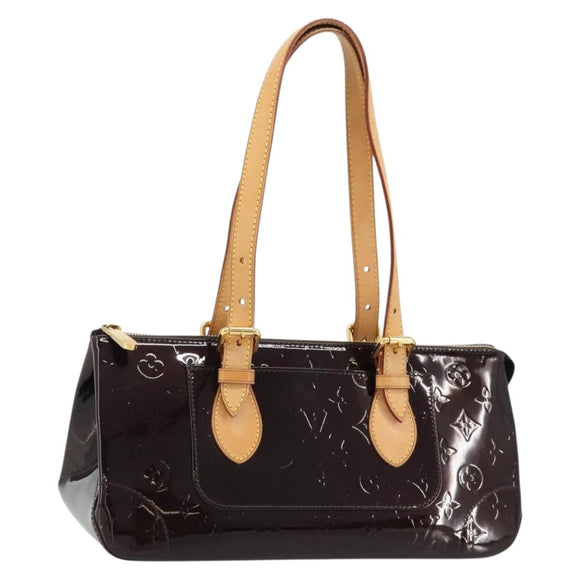LOUIS VUITTON Monogram Vernis Rosewood Avenue Bag Amarante M93510 Auth 181823V