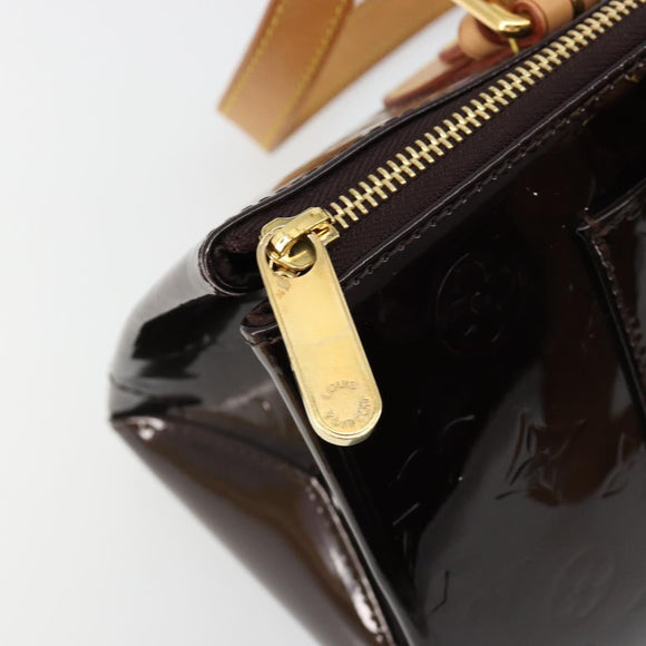 LOUIS VUITTON Monogram Vernis Rosewood Avenue Bag Amarante M93510 Auth 181823V