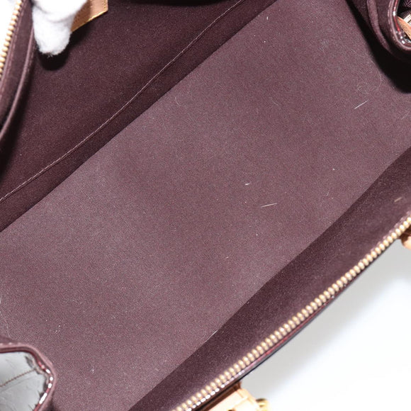 LOUIS VUITTON Monogram Vernis Rosewood Avenue Bag Amarante M93510 Auth 181823V