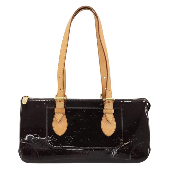 LOUIS VUITTON Monogram Vernis Rosewood Avenue Bag Amarante M93510 Auth 181823V