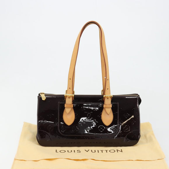 LOUIS VUITTON Monogram Vernis Rosewood Avenue Bag Amarante M93510 Auth 181823V