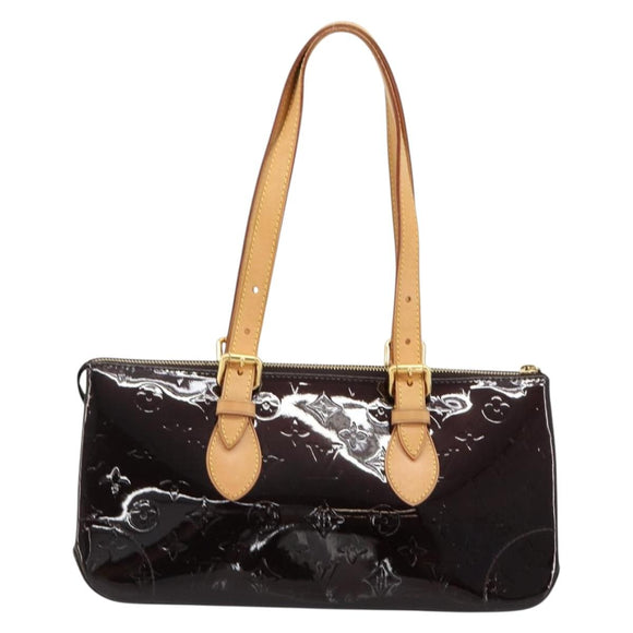 LOUIS VUITTON Monogram Vernis Rosewood Avenue Bag Amarante M93510 Auth 181823V