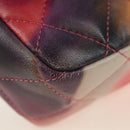 CHANEL Matelasse 22 Chain Shoulder Bag Lamb Skin Multicolor CC Auth 181824SM-14