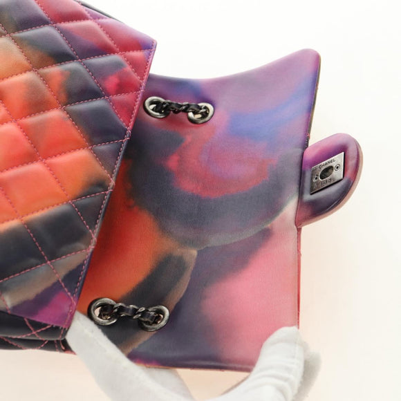CHANEL Matelasse 22 Chain Shoulder Bag Lamb Skin Multicolor CC Auth 181824SM