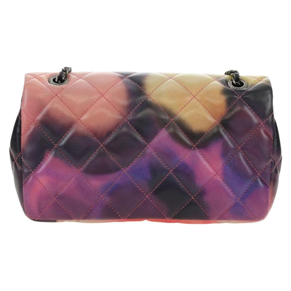 CHANEL Matelasse 22 Chain Shoulder Bag Lamb Skin Multicolor CC Auth 181824SM