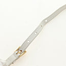 PRADA Hand Bag Rattan 2way White Gold Auth 181826SM-16