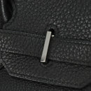 HERMES Birkin 35 Handtas Taurillon Leder Zwart Zilver Auth 181827SM-16