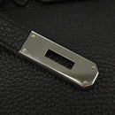 HERMES Birkin 35 Handtas Taurillon Leder Zwart Zilver Auth 181827SM-18