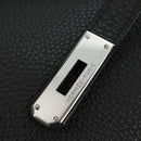 HERMES Birkin 35 Handtas Taurillon Leder Zwart Zilver Auth 181827SM-19