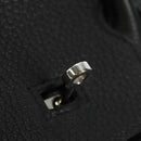 HERMES Birkin 35 Handtas Taurillon Leder Zwart Zilver Auth 181827SM-20