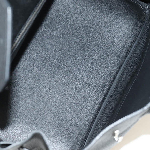 HERMES Birkin 35 Handtas Taurillon Leder Zwart Zilver Auth 181827SM