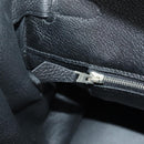 HERMES Birkin 35 Handtas Taurillon Leder Zwart Zilver Auth 181827SM-26