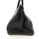HERMES Birkin 35 Handtas Taurillon Leder Zwart Zilver Auth 181827SM-5