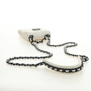 CHANEL Matelasse Chain Shoulder Bag Lamb Skin 2way White Silver CC Auth 181828M-8