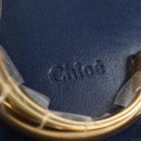 Chloe Chloe C Hand Bag Leather 2way Blue Gold Auth 181830M-16