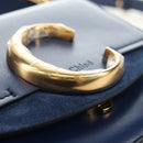 Chloe Chloe C Hand Bag Leather 2way Blue Gold Auth 181830M-17