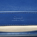 Chloe Chloe C Hand Bag Leather 2way Blue Gold Auth 181830M-21