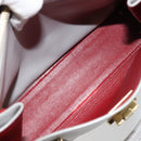 Salvatore Ferragamo Gancini Handtasche Leder Grau Gold Original 181831A-11