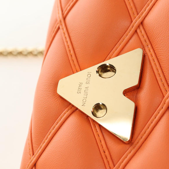 LOUIS VUITTON Maltage Line PicoGo 14 Bag Leather Volcano Orange LV Auth 181833SM